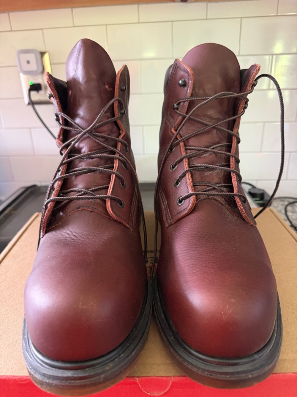 Red Wing Supersole Safety Toe/Steel Toe  Work Boots 2406